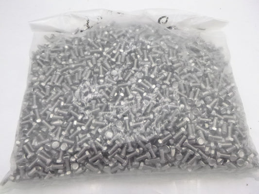 3000PK Hex Head Screw 1/4"x3/8" Stainless 304 Full Thread Machine Indented Screw