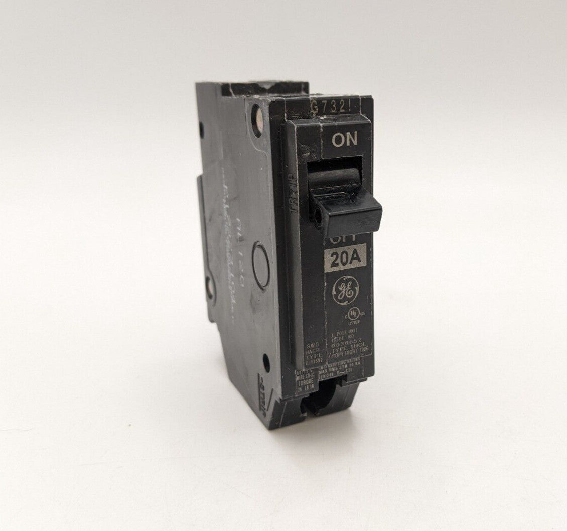 GE THQL1120 Plug On Circuit Breaker 20A 1P 120/240V 1PH THQL 20 Amp 1 Pole NOS