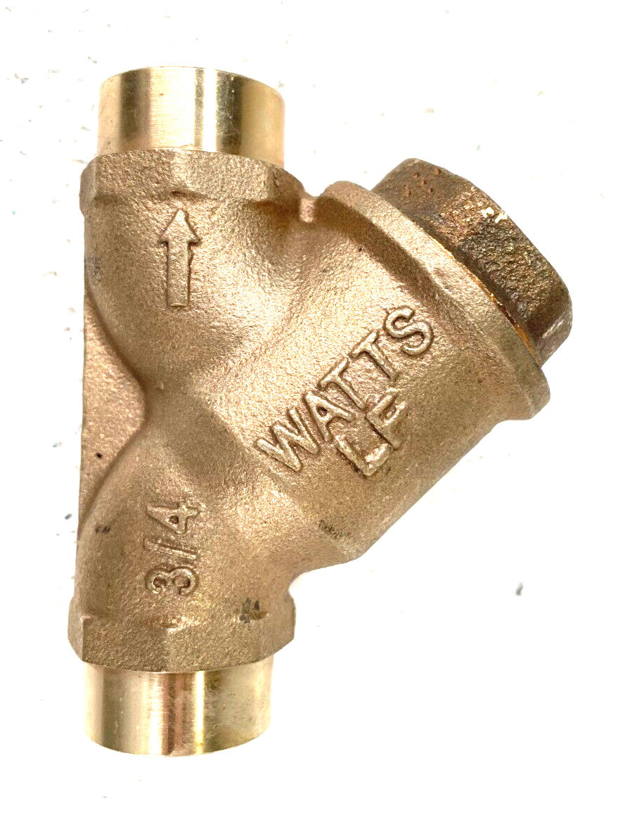 WATTS LF Bronze Y Strainer 3/4" CTS Solder Joint 125-SWP 400-WOG  20-Mesh Screen