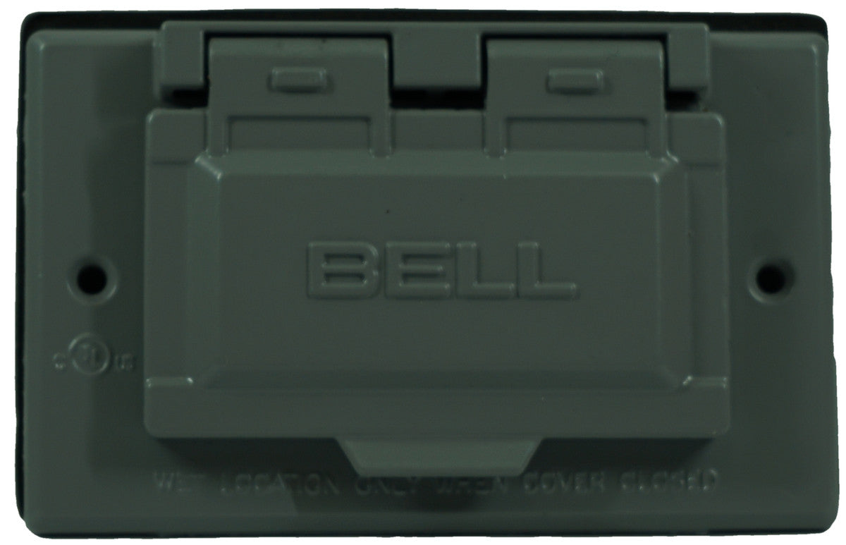 BELL OUTDOOR 5101-0 Weather duplx  Cover GFCI Cover Horizontal