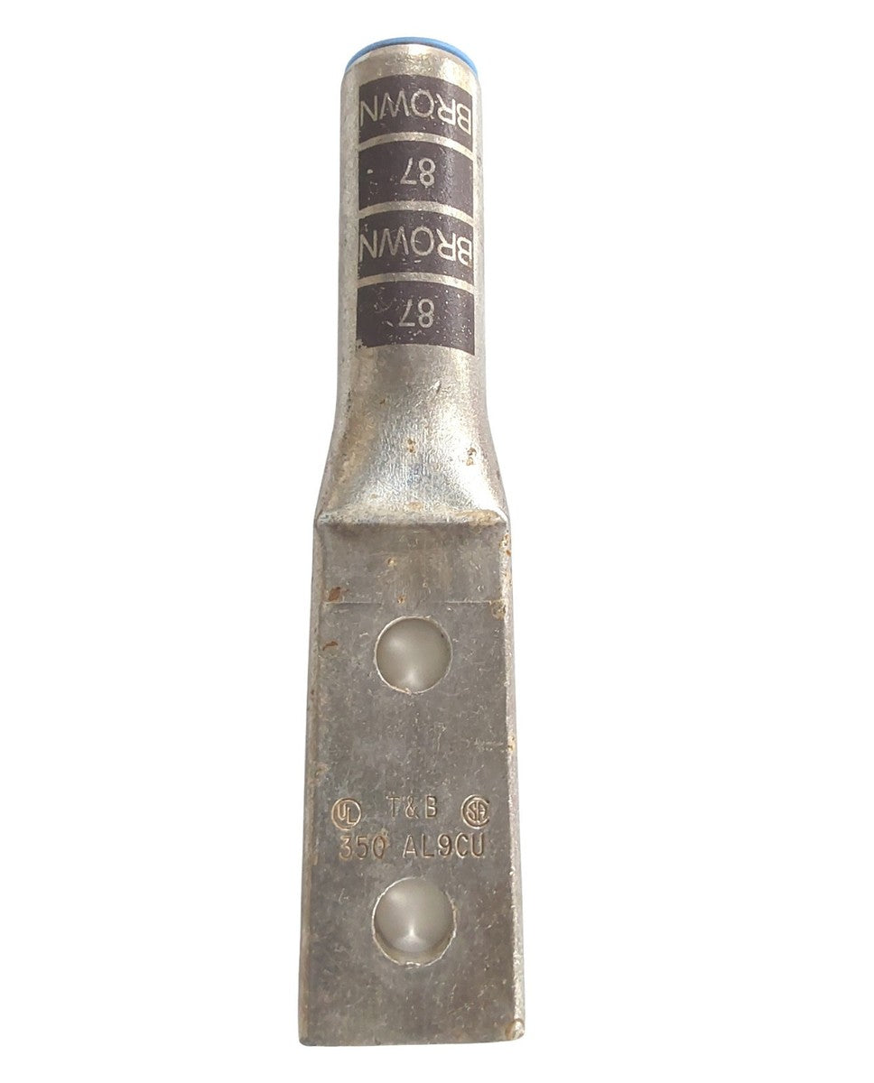 THOMAS & BETTS 60267 ALUMINUM COMPRESION LUG 350MCM WIRE TWO 1/2" HOLES