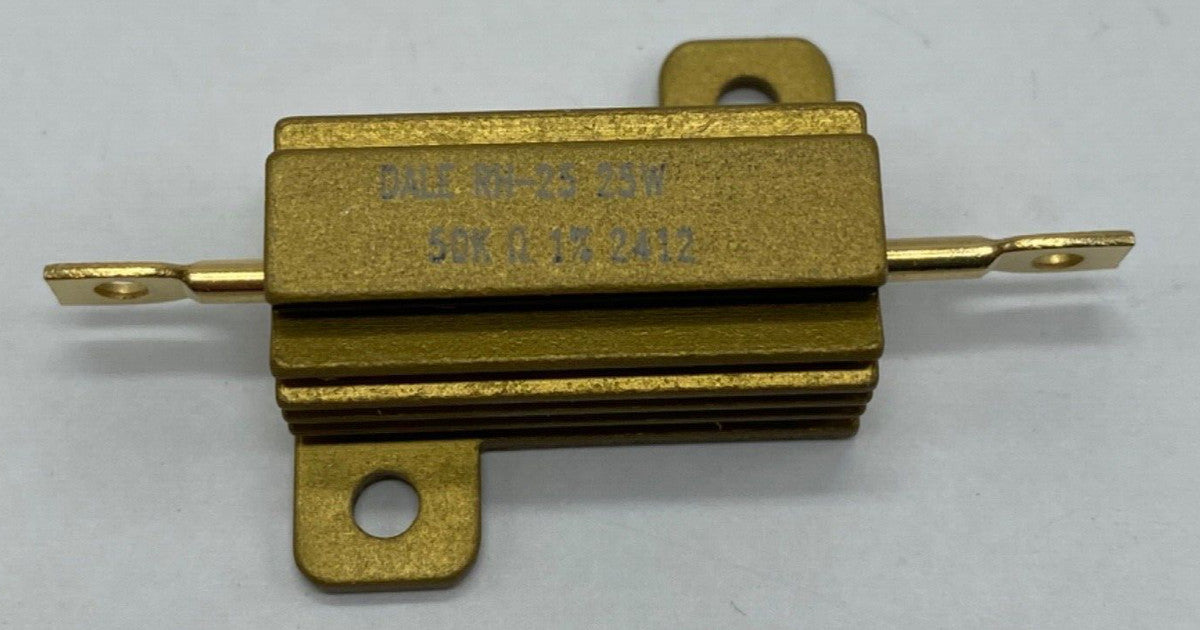 Vishay Dale wire wound resistor chassis mount RH02550K00FE02, 25 watt 50K ohm