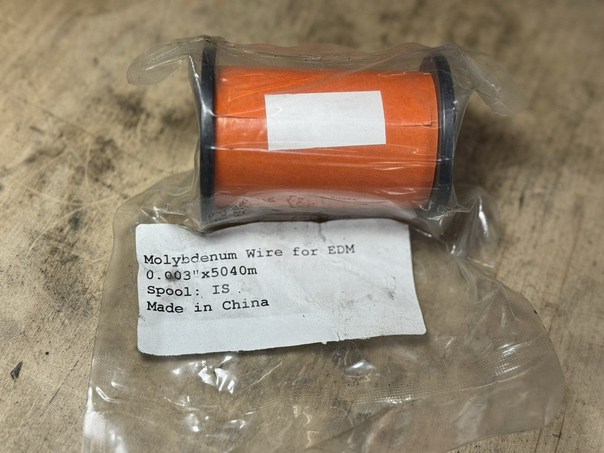 Molybdenum Wire For EDM .003” X 5,000 m Meters Moly .07mm Brand New Sealed