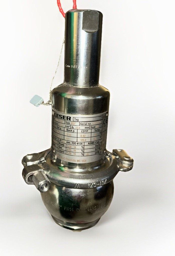NEW! LESER # 4834.7702 SAFETY PRESSURE VALVE. Psi 125.0. *FREE SHIPPING!*.   AD