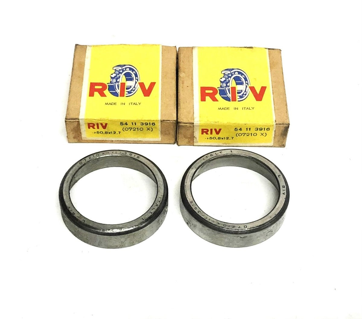 RIV Tapered Roller Bearing Cup 07210X=11/3916 (54 11 3916) [Lot of 2] NOS