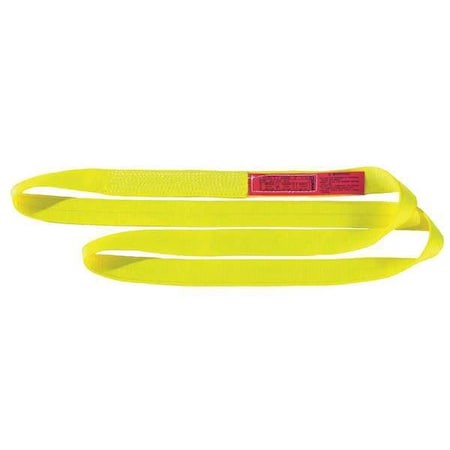 Lift-All En2801nx8 Web Sling, Type 5, 8 Ft L, 1 In W, Nylon, Yellow