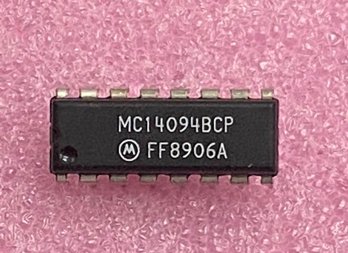 Motorola MC14094BCP 8-stage shift/store register 3-state out Integrated Circuit