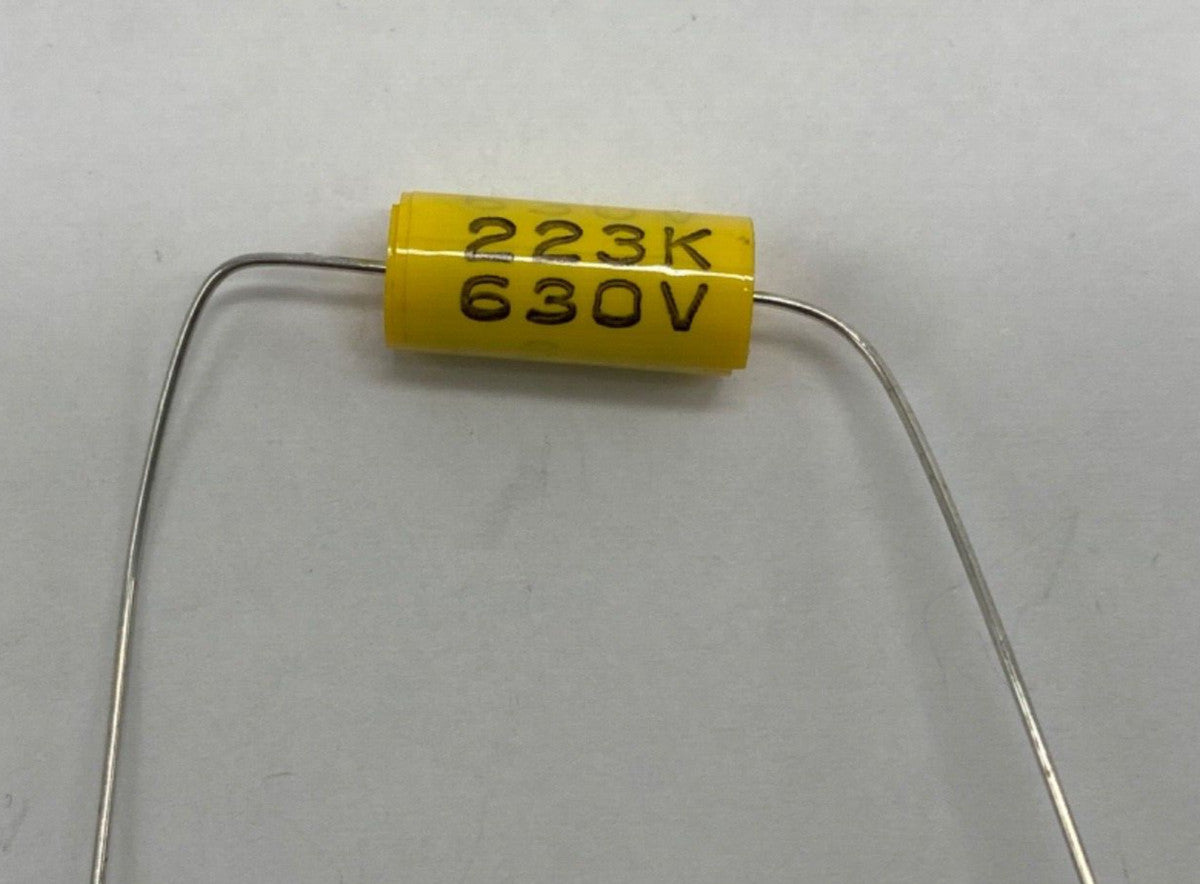 metalized film capacitor axial lead 0.022uf/630V, 223K630V
