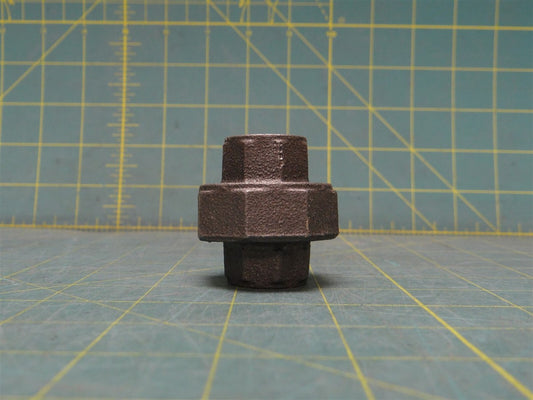 1/2" x 1/2" Fitting Pipe Size Ground Joint Union Steel Female NPT to Female NPT