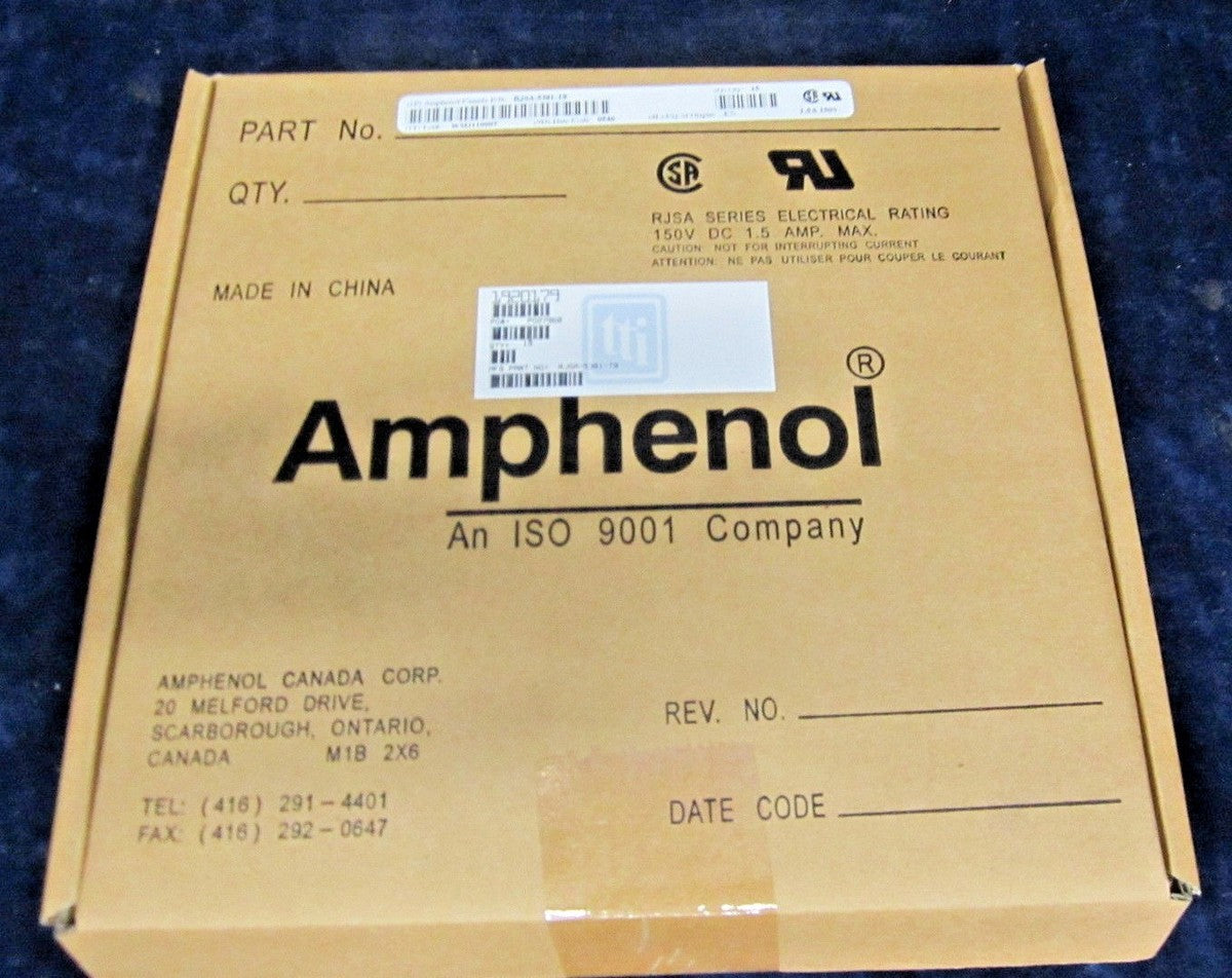 Amphenol RJSA-5381-T8 Ethernet Plug Connectors "NEW" (Lot of 15)