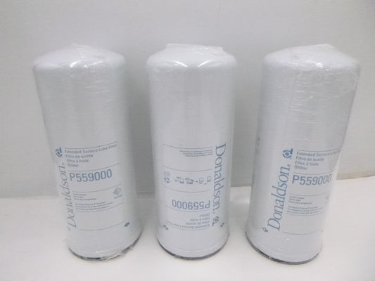 3 Pack Donaldson Spin-On Full Flow Lube Filter P559000 M95x2.5 Threads