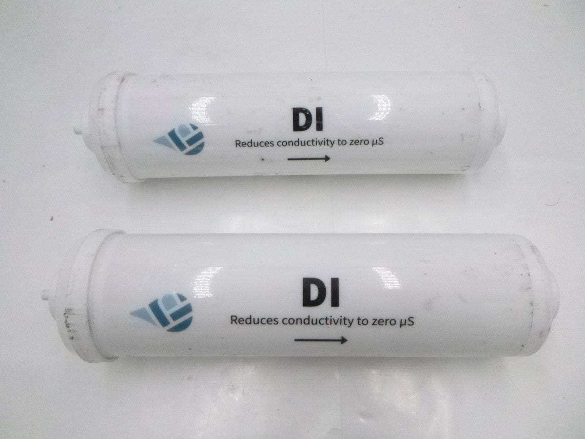 2 Pack DI Water Filter Reduces Conductivity to Zero uS 10-3/4"L x 3"W