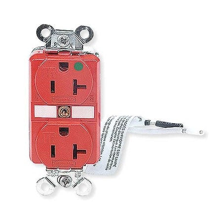 Hubbell Wiring Device-Kellems Hbl8300sgra Straight Blade Receptacle, 5-20R, 20