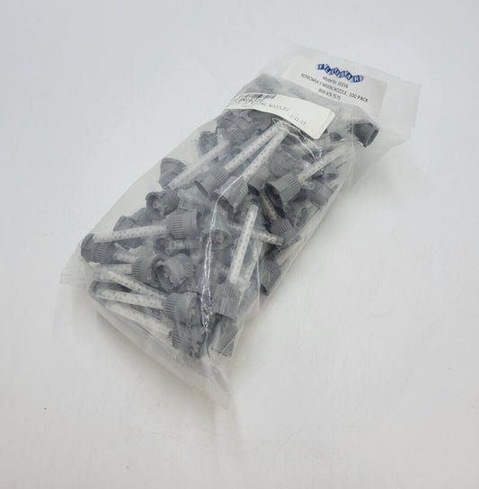 100 Piece Lot Flex Bar 16316 Repromix II Helix Material Mixing Nozzles Gray
