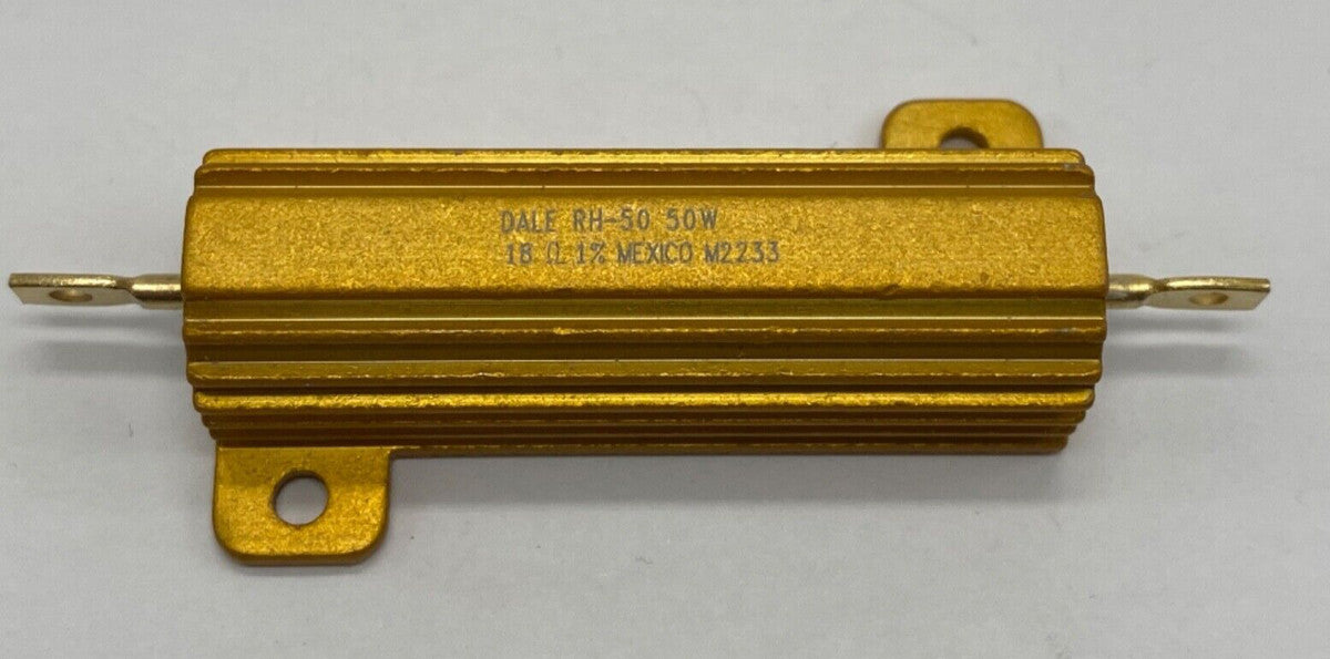 Vishay Dale wire wound resistor chassis mount RH05018R00FE02, 50 watt 18 ohm