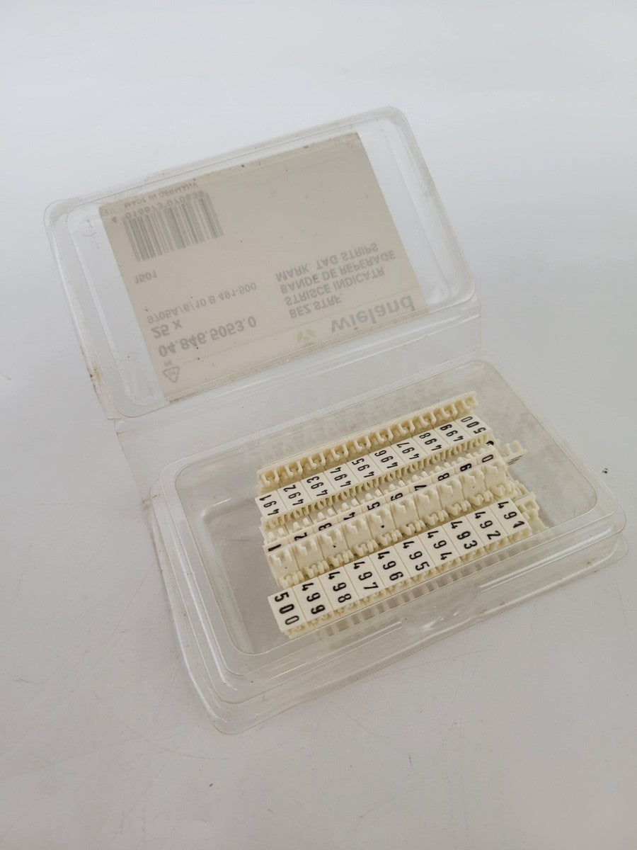 25PC Set Wieland 04.846.5053.0 Blank Tag for 6MM Wide Terminal Block