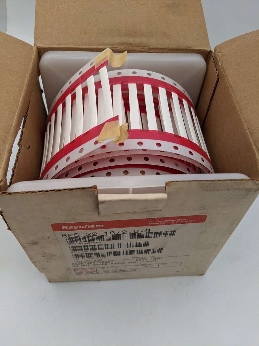 Raychem RPS-22-18/2.0-9 Heat Shrinkable Sleeve 600 Volt Red/White Polyolefin