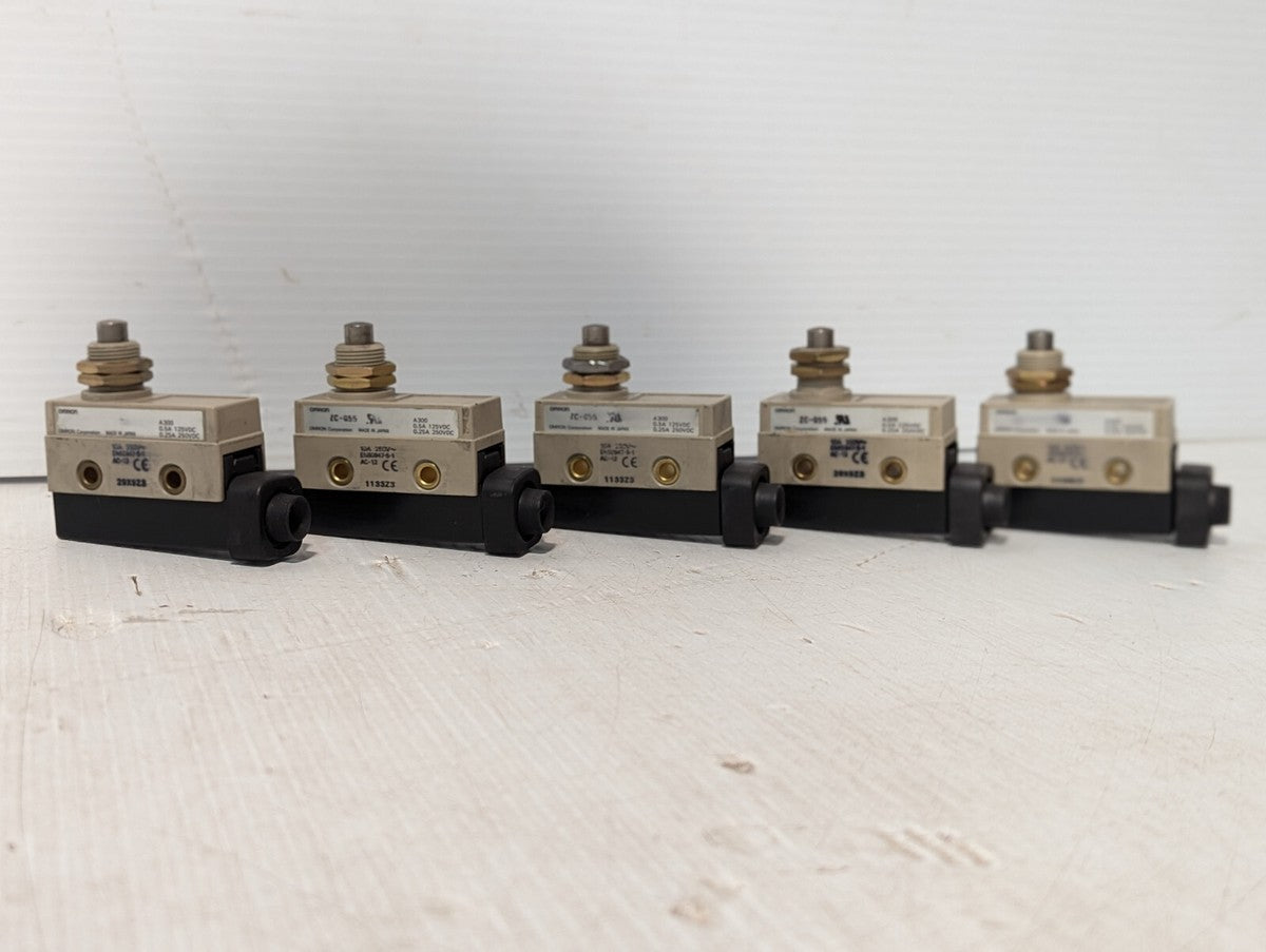 Omron Corp. ZC-Q55 Snap Action Switch, 10A, 250VAC, Made in Japan