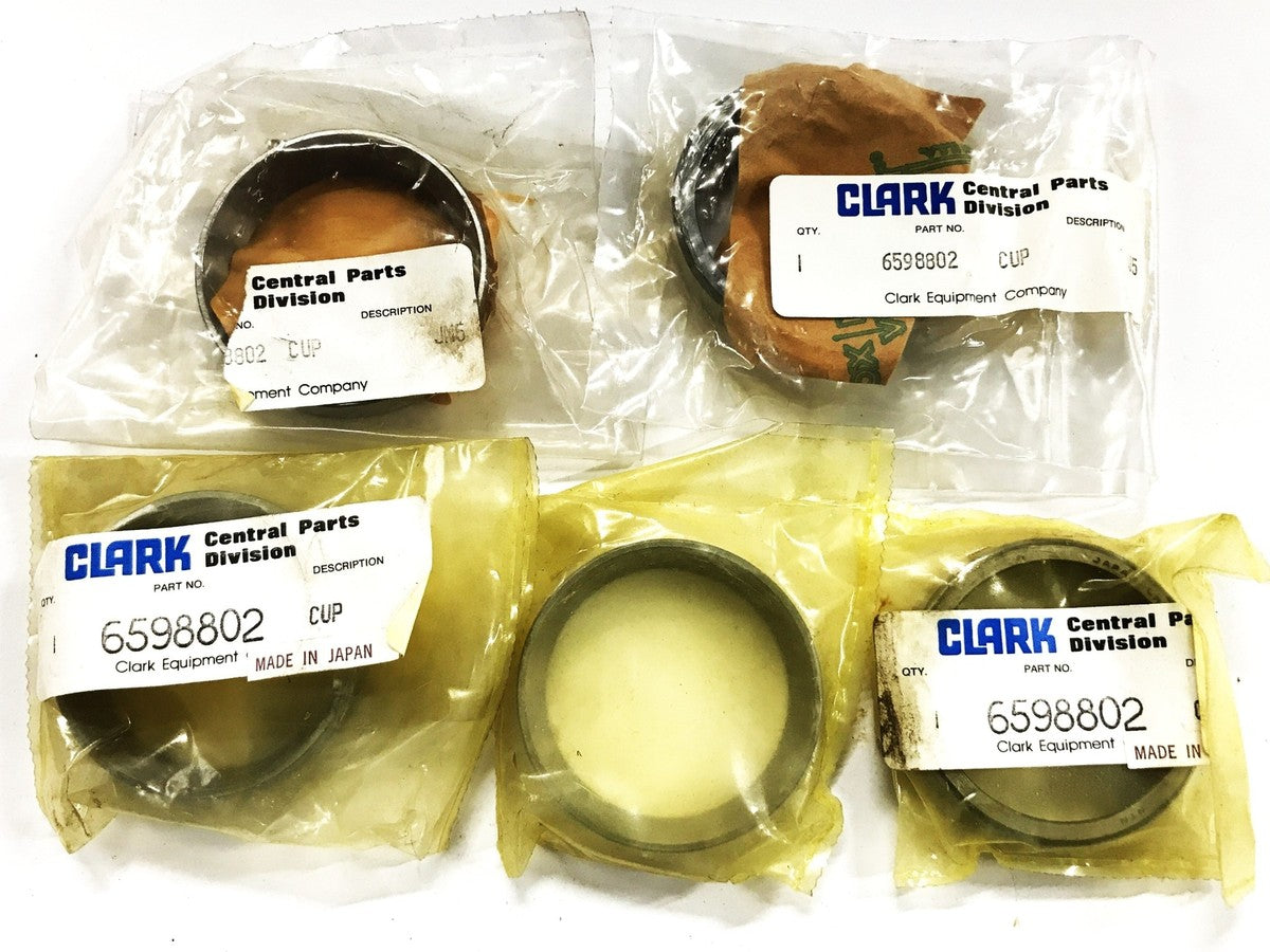 Clark Equipment Tapered Roller Bearing Cup 6598802 [Lot of 5] NOS