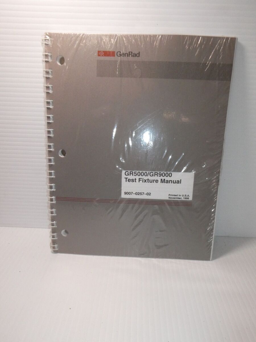 Genrad GR5000/GR9000 Test Fixture Manual 9007-0257-02 (11/98)