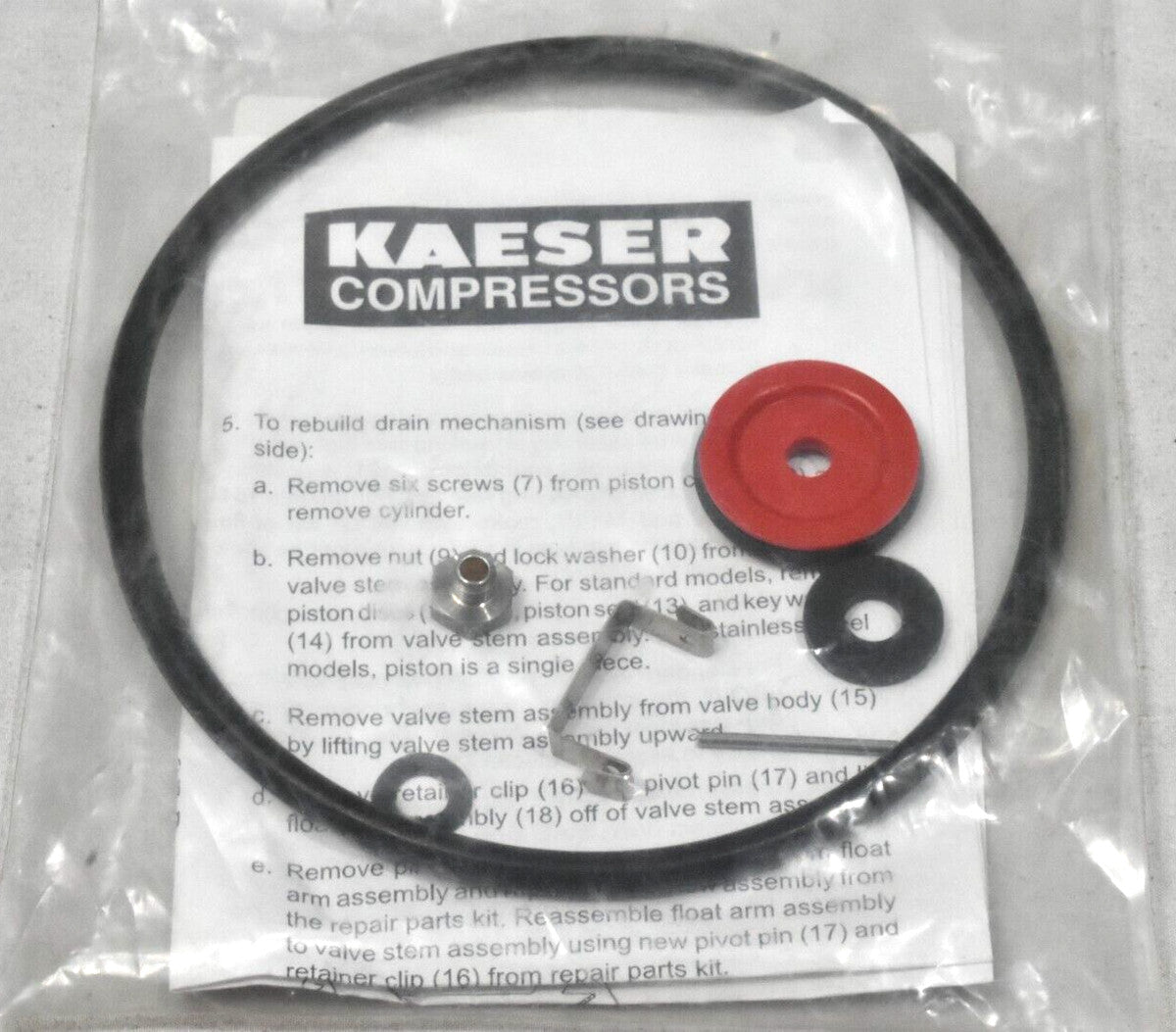 Kaeser Compressors 05.7501-03/1514 (3227169) Drain Repair Kit RPR ADT-190