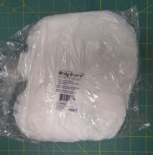 (Bag of 100) Body Guard 1000601 Safety Gear Polypropylene Honeycomb Beard Cover