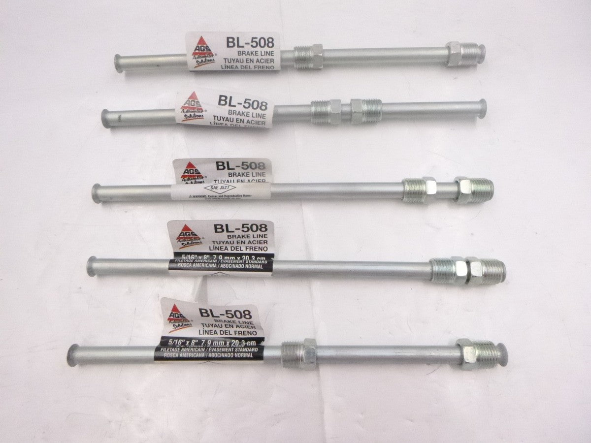 5 Pack AGS Automotive Brake Line BL-508 8"x 0.56"x 0.56"