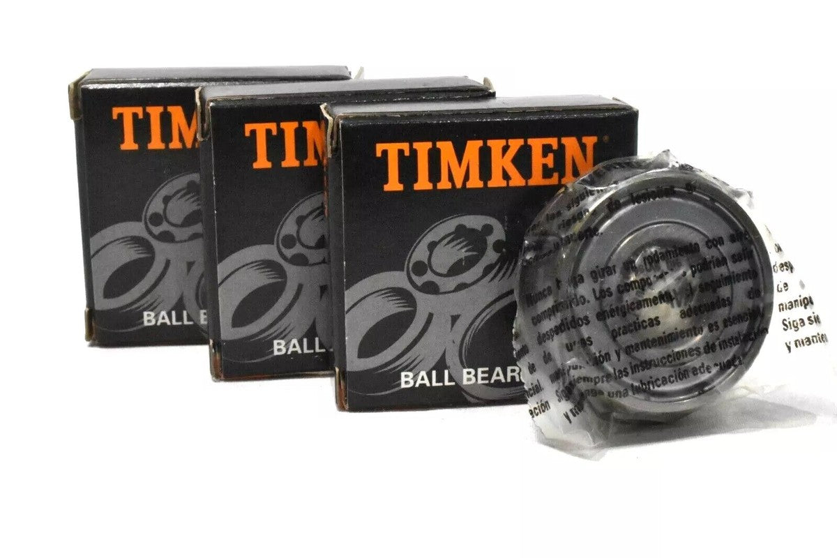 [Lot of 3] Timken 6202-ZZ-NR Deep Groove Ball Bearing 15 x 35 x 11 mm