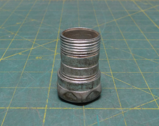 3/4" ETP Conduit Compression Coupling, Zinc Plated Steel, w/o One Comp End