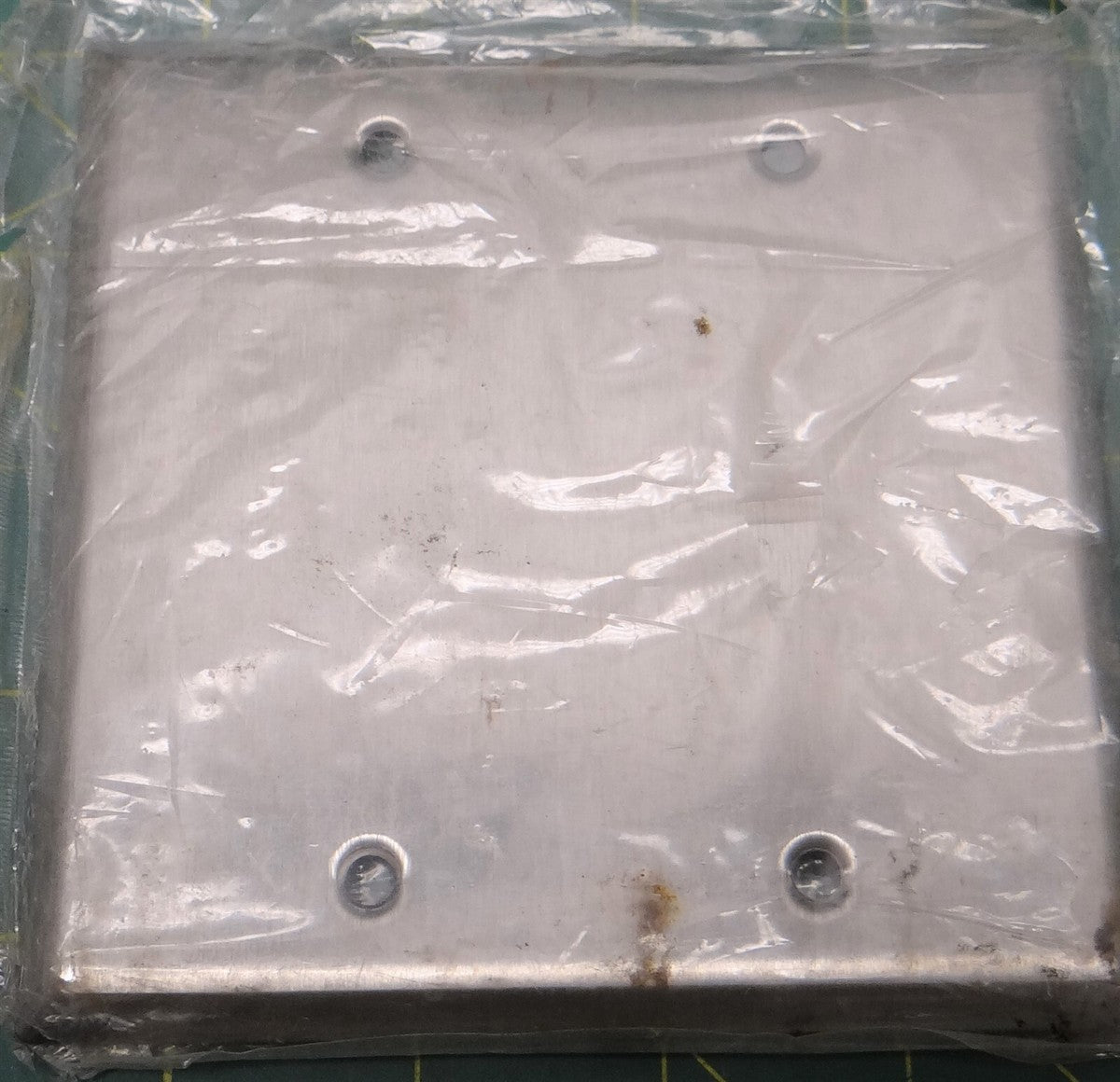 MULBERRY 97152 2-GANG 430 STAINLESS STEEL SATIN FINISH BLANK WALL PLATE