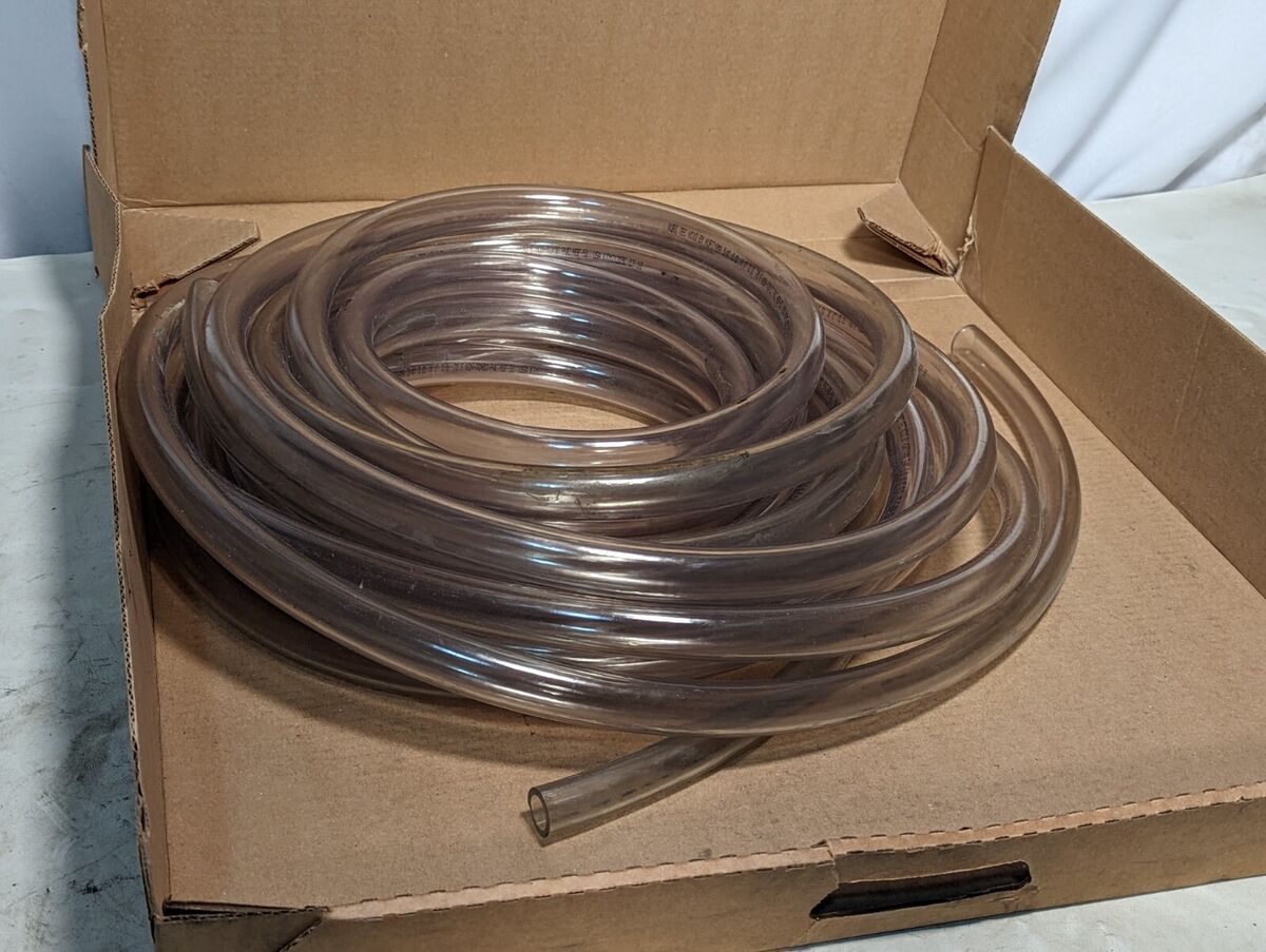 ABH02053-MC flexible PVC tubing, 3/4 in ID, 1 in OD, 1/8 in wall, length as pict