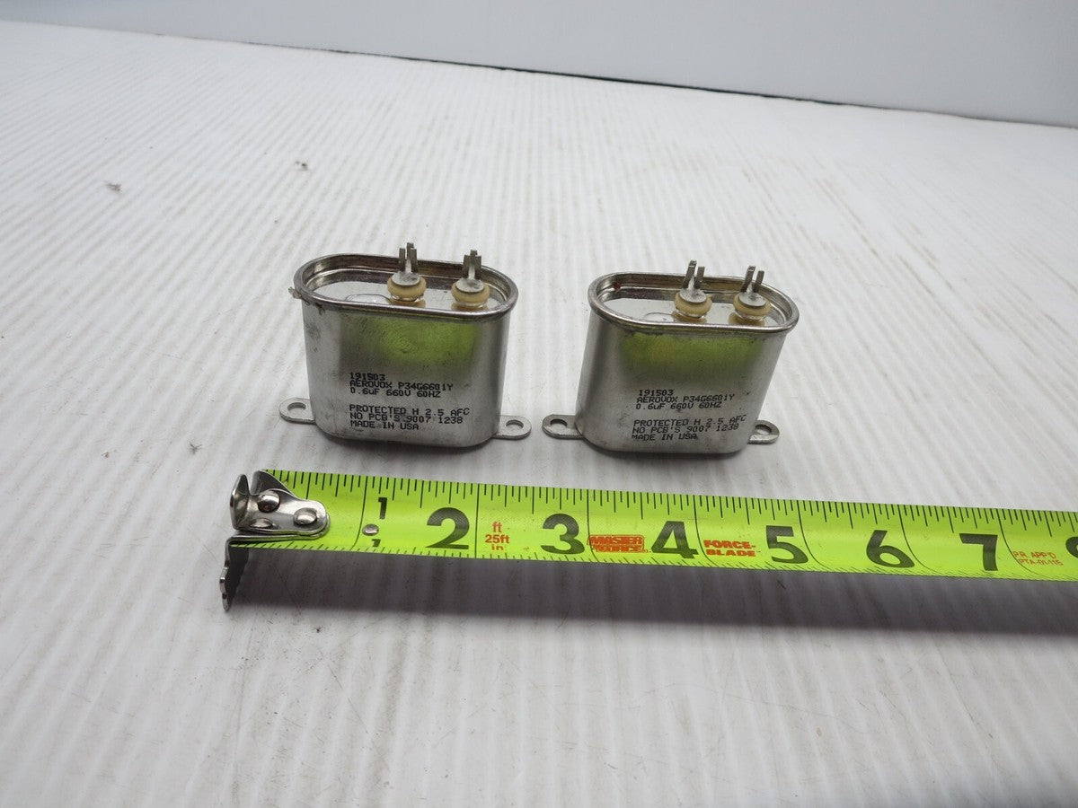 Aerovox P34G6601Y (191503) Capacitor 0.6Uf 660V 60Hz NO PCB's USA New Open Box