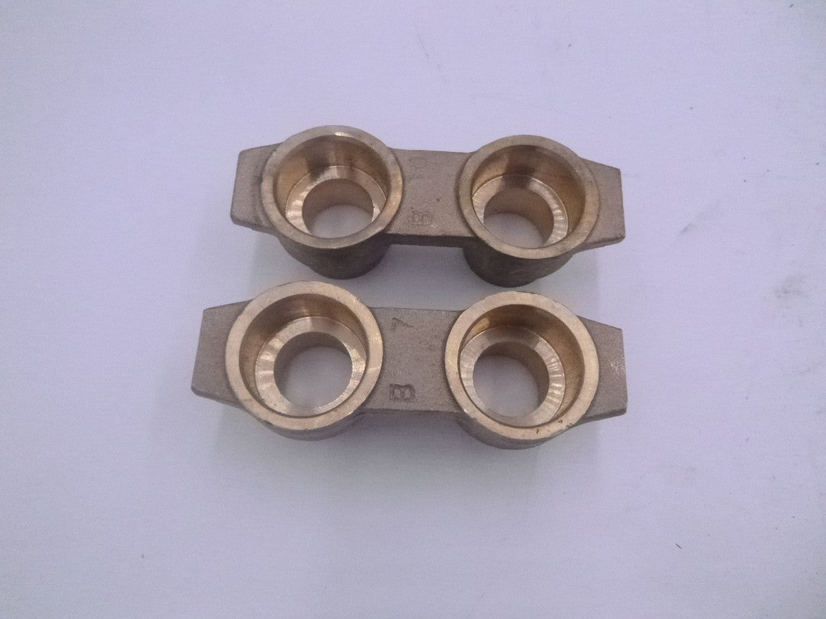 2 Pack 3/4" Sweat Brass Yoke Valves For Water Softener Connections