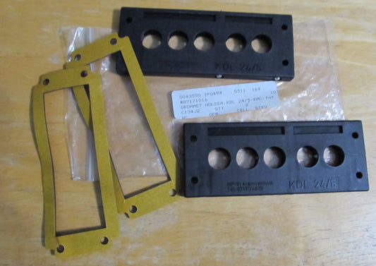 "LOT OF 2" MP SYSTEMTECHNIK  GROMMETT HOLDER KDL-24/5 EMC FOR C134J2