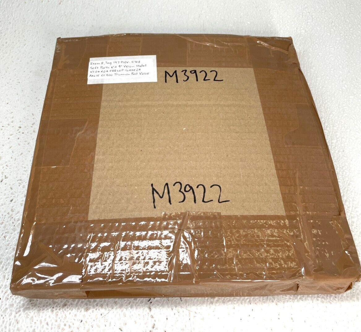 VELAN 60274-8 Soft Parts Repair Kit for 4" 900 Model K1 Trunnion Ball Valve.