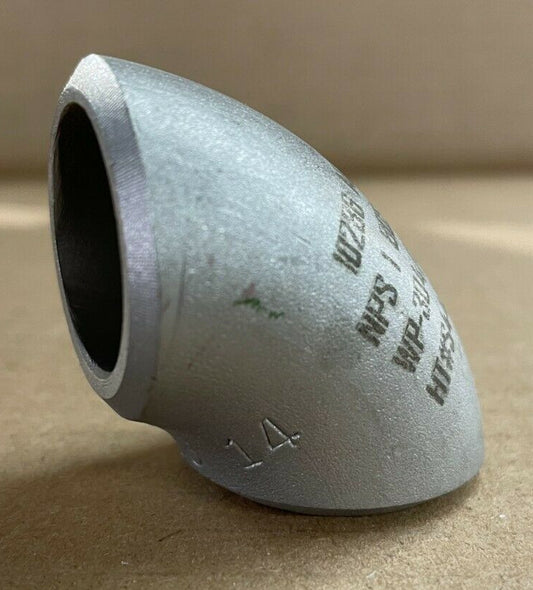 1" Schedule 80 Short Radius 90 Degree Elbow A/SA403 304/304L-S Stainless