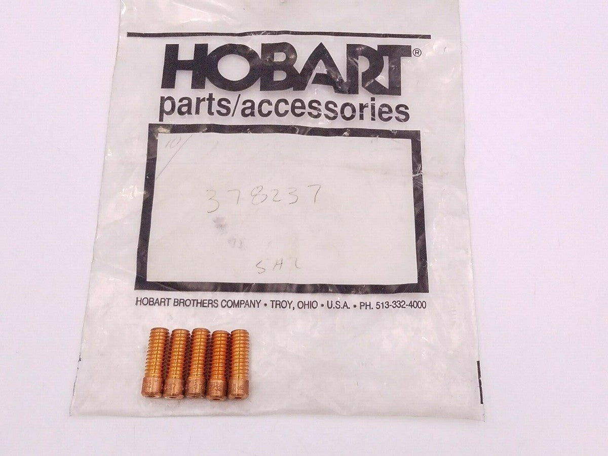 5 Pcs Hobart 378237 Contact Tip Threaded PM25-A PM40-A MIG Gun Consumable NOS