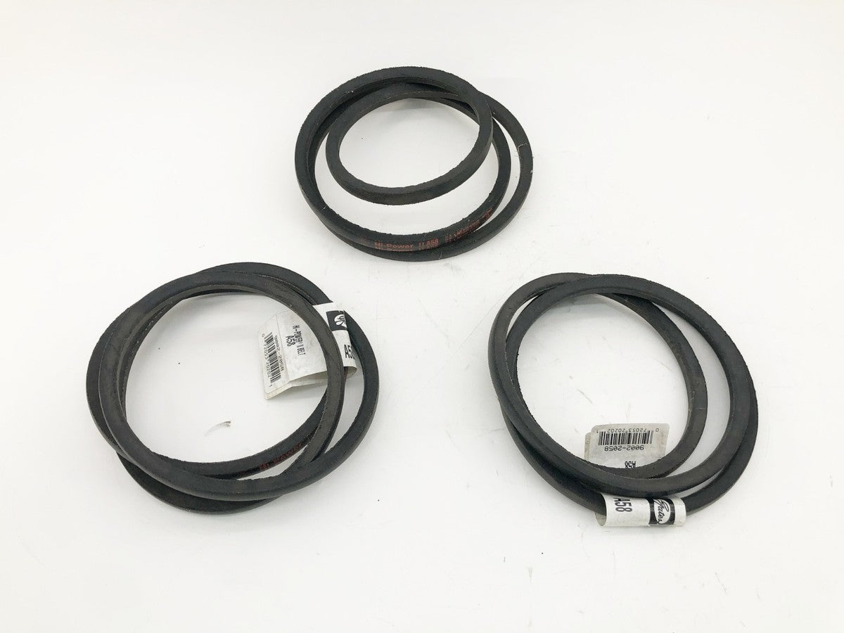 Lot of 3 New Gates A58 Hi-Power II Belts 9002-2058 - No Box