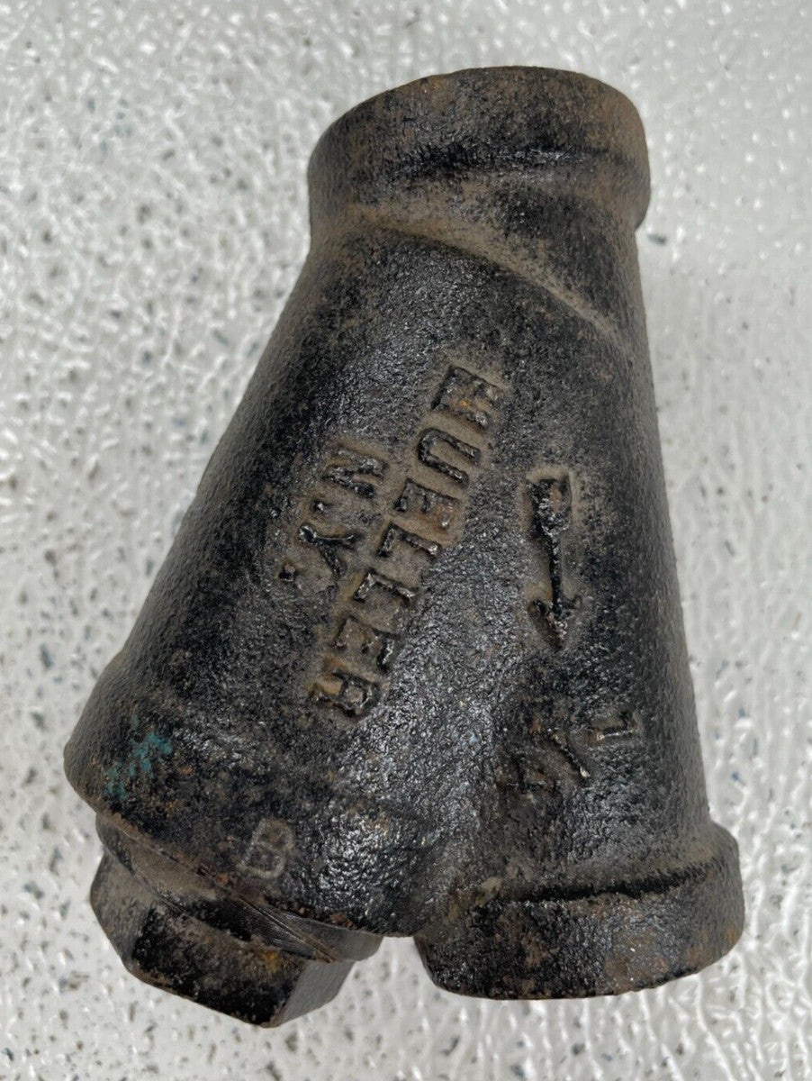 MUELLER Type 11A Cast Iron Y Strainer Valve 1/4" NPT 250-PSI SWP 20-Mesh Screen