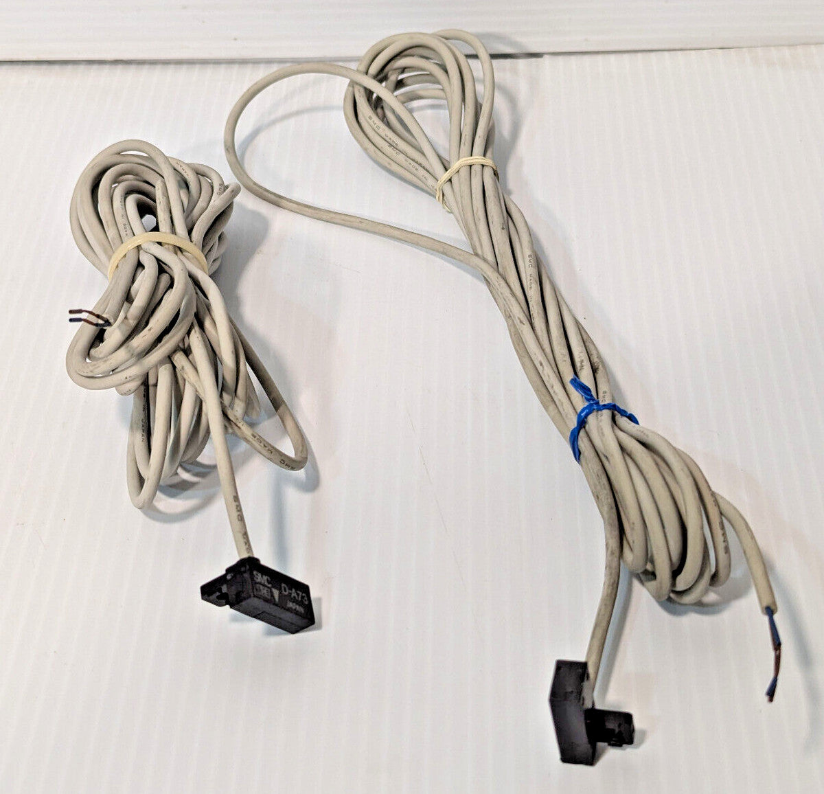 Lot of 2: SMC D-A73 reed switches, magnetic, hall effect, rail mount, 2-wire
