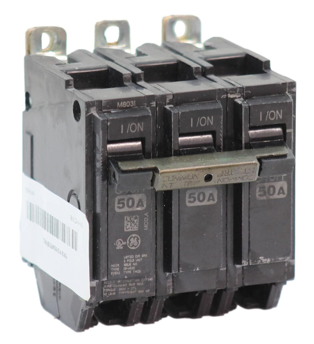 GENERAL ELECTRIC THQB32050 BREAKER 50AMP 3POLE 240VOLT BOLT IN