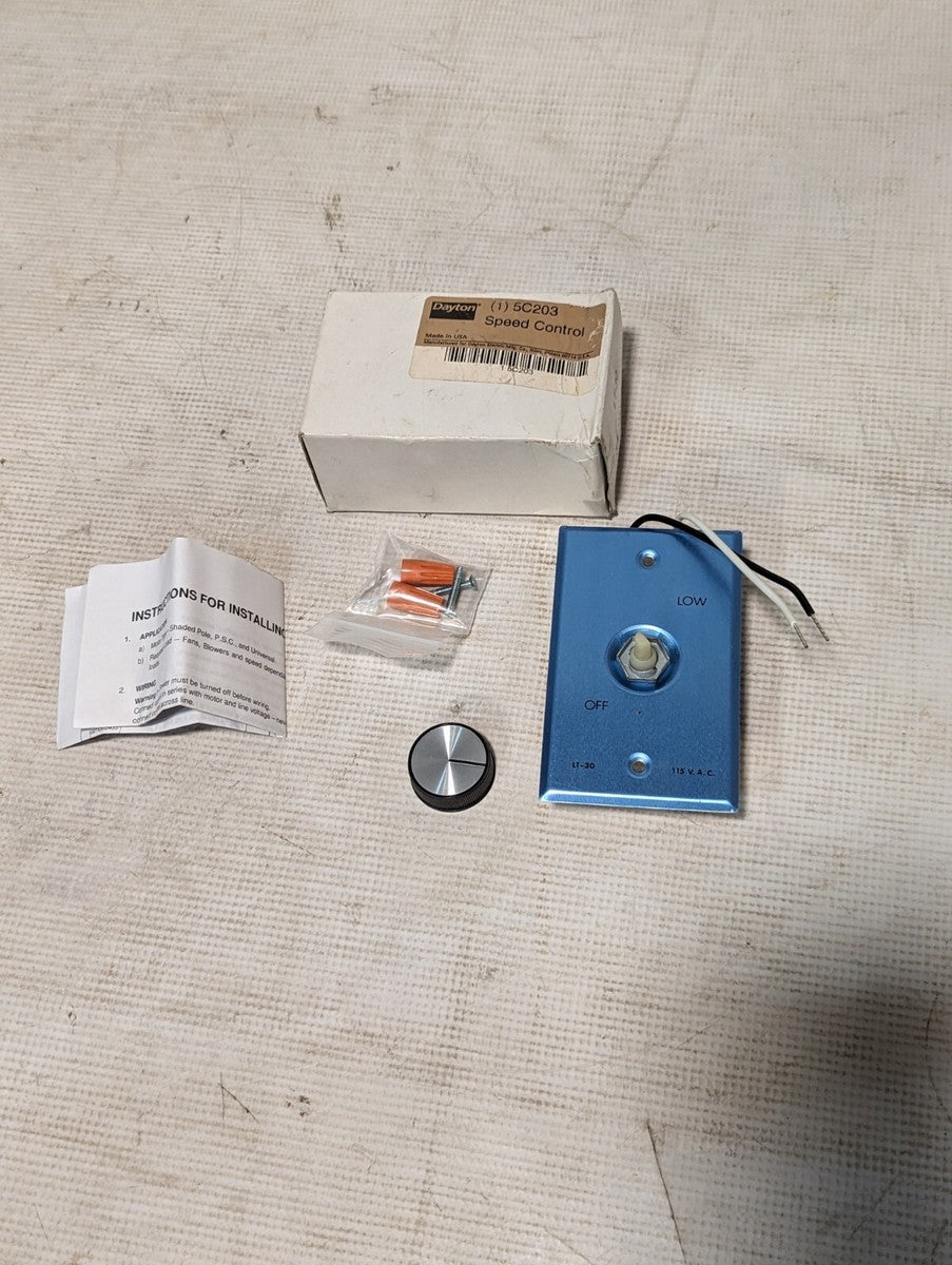 Dayton 5C203 speed control