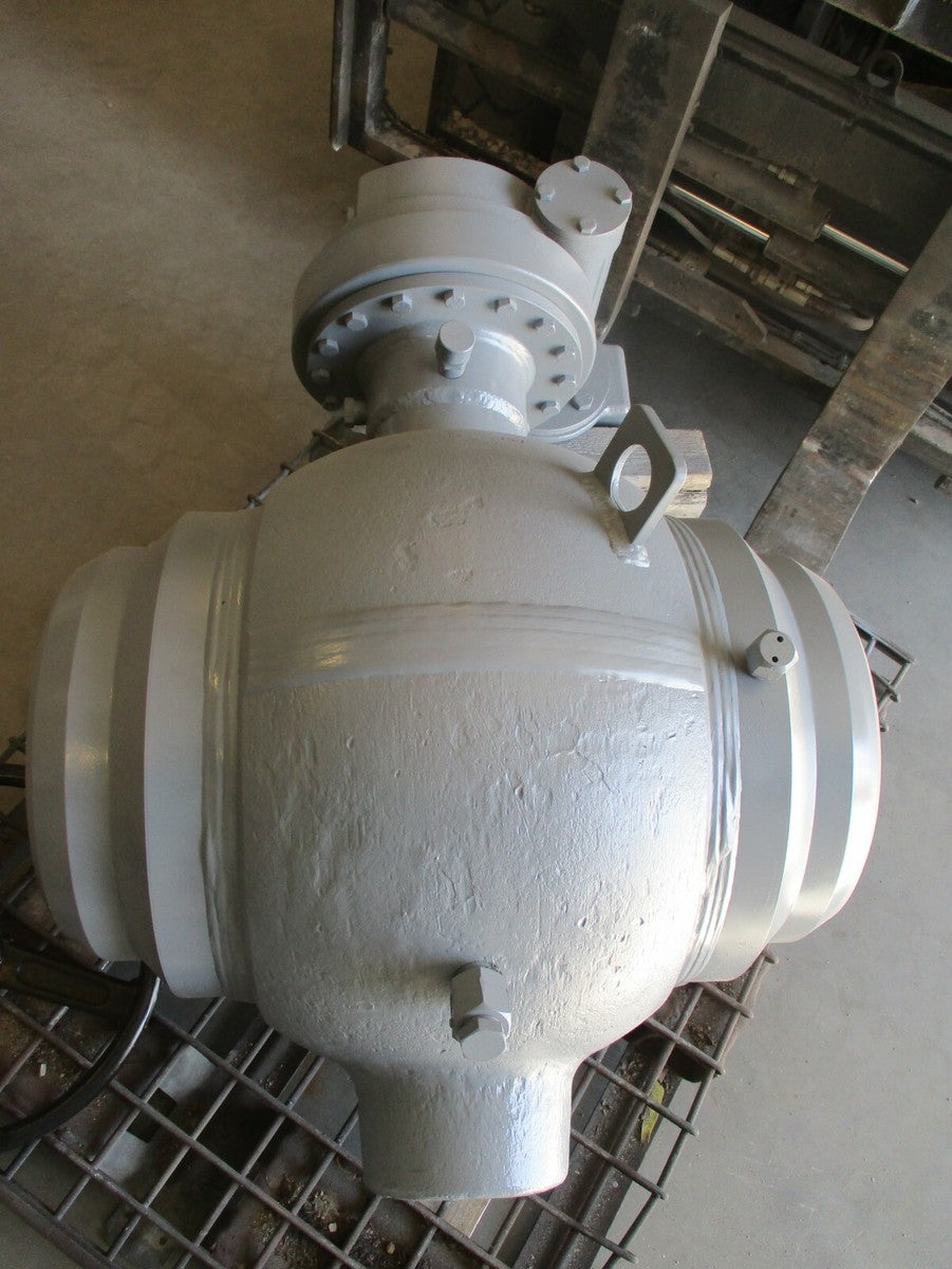 Ball Valve Cameron 12" 600 Beveled End Full Port Trunnion Gear Op W/ Wheel