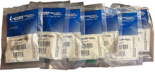*QTY 8* L-Com DGB15FT Terminal Adapter. New In Sealed Package.        B5