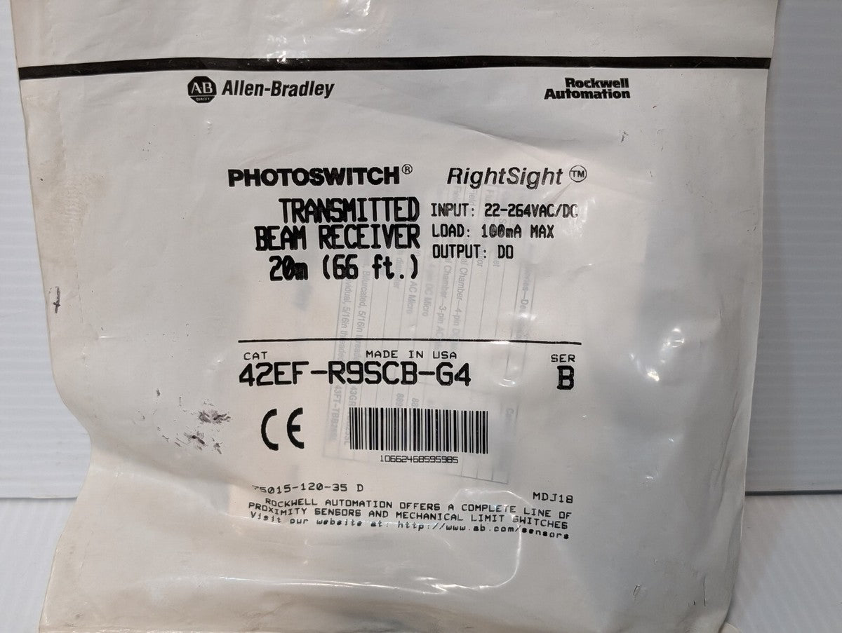 Allen-Bradley 42EF-R9SCB-G4 Right-Sight PhotoSensor