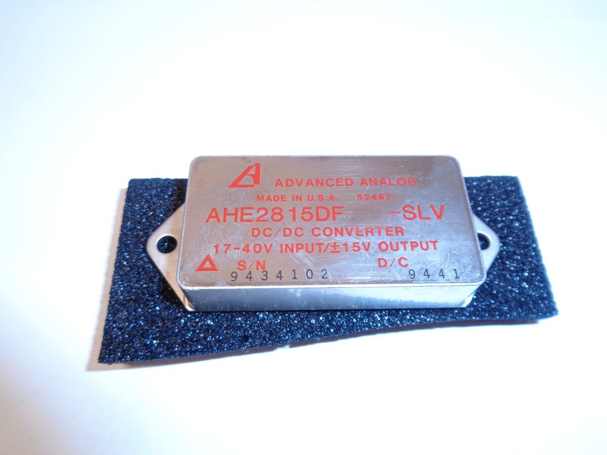 Advance Analog AHE2815DF-SLV  DC/DC Converter 17-40V in  15V Out