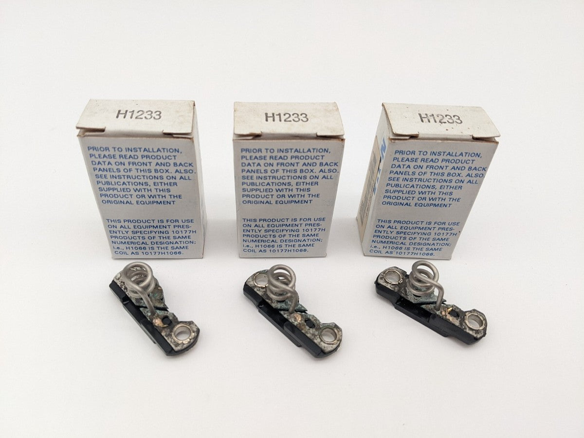 3 Piece Set Eaton H1233 Heater Coil Terminal 3 Pole Starter Accessory Part NOS