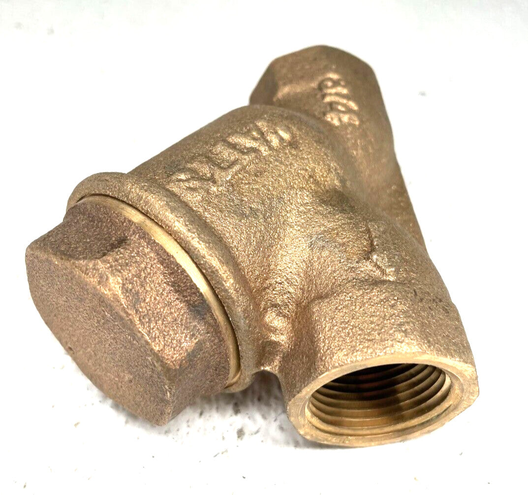 WATTS Bronze Y Strainer 3/4" NPT Thread 400 psi WOG / 20-Mesh Stainless Screen