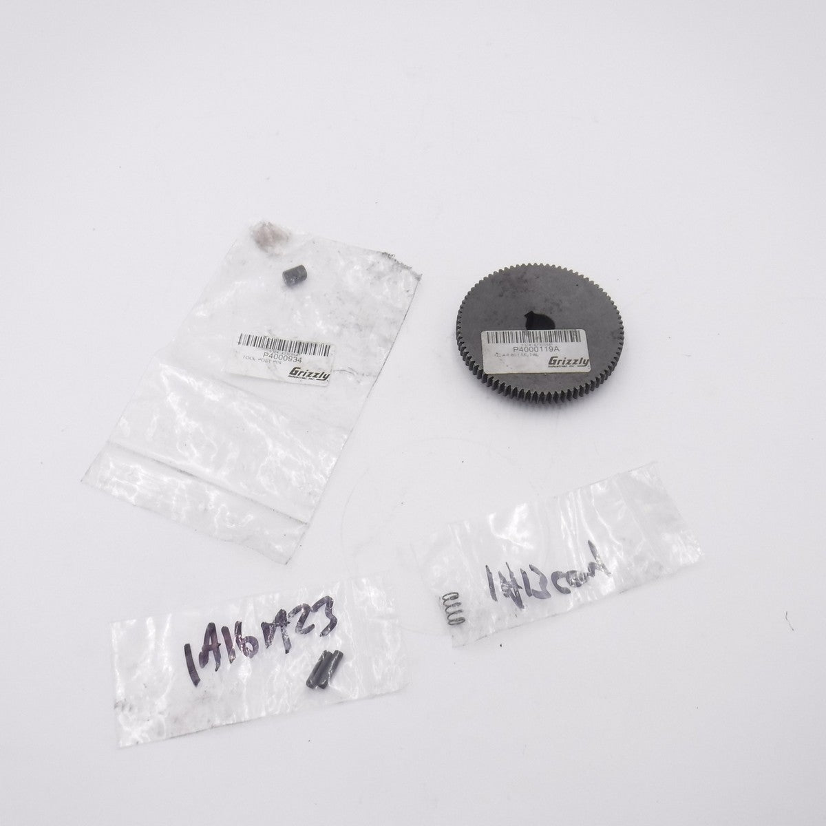 Grizzly 80T Metal Gear P4000119A, Pin & Spring for G4000 9x20 Metal Lathe