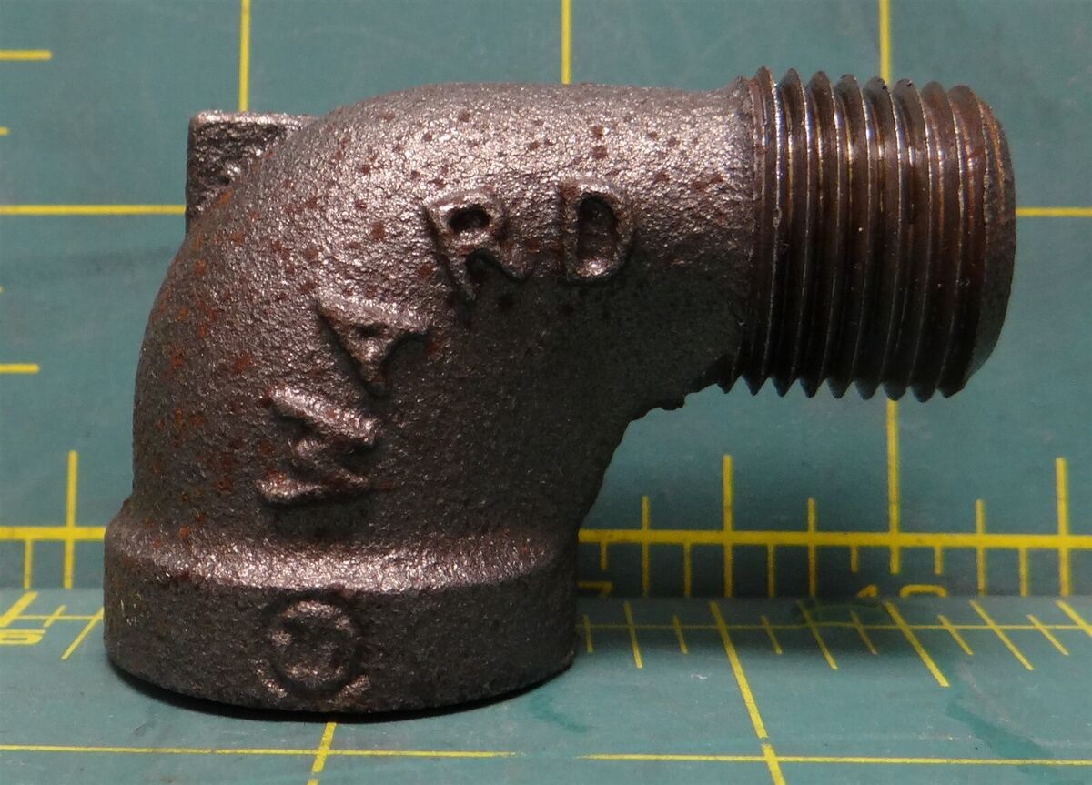 Ward Street Elbow, 90 Degrees, FNPT x MNPT, 1/2 in Pipe Size - Pipe Fitting